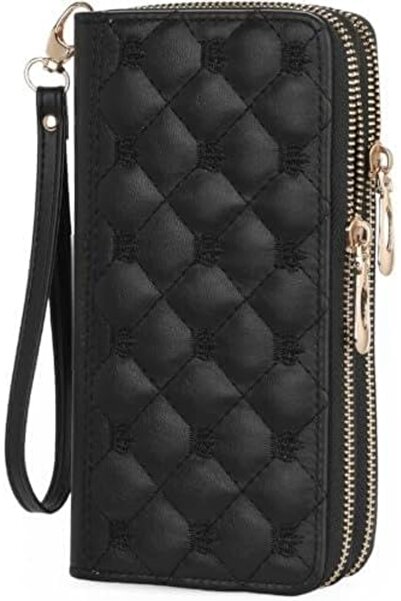 Generic Wallet for Women, RFID Blocking Long Clutch with Double Zip Around Cl...