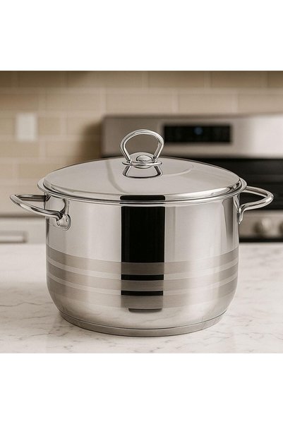Generic Stainless Steel Stock Pot, Encapsulated Induction Ready Cooking Pot w...