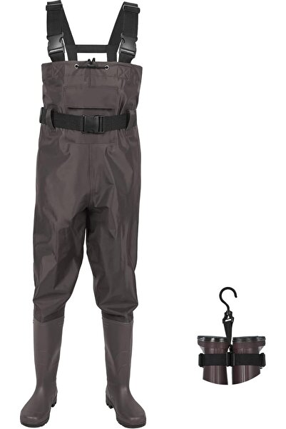Generic YKingder Bootfoot Chest Wader, 2-Ply Nylon/PVC Waterproof Fishing Hun...