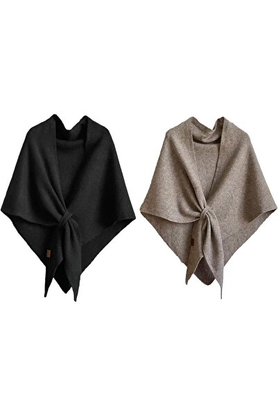 Generic Women's Solid Color Shawl Scarf, New Wool Blend Wrap, Soft Casual Com...
