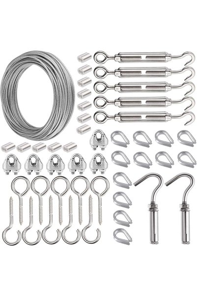 Generic Turnbuckles For Cables Wire Trellis Kit 1/16" Stainless Steel Wire Ro...