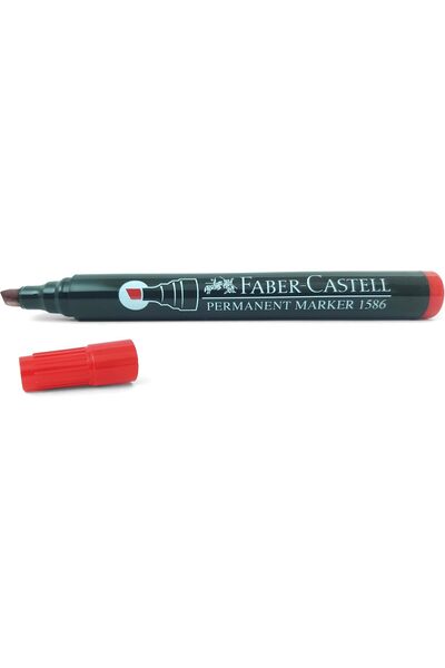 Generic Permanent Markers Chisel Tip, Color Red, box of 12