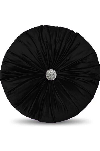 Generic In House | Round Velvet Decorative Cushion Solid Design - 45x45 cm - ...