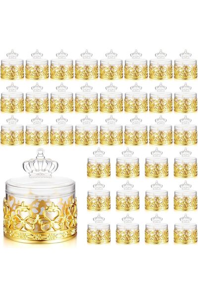 Generic 10 قطع من صناديق الحلوى على شكل صدف البحر، مجموعة صناديق صغيرة على شك...