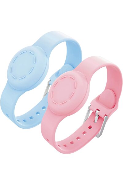 Generic AirTag Bracelet for Kids, 2pcs Soft Silicone AirTags Wristband Waterp...