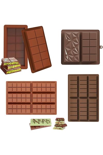 Generic قالب شوكولاتة - 4 مواصفات مختلفة من القوالب لصنع أنواع مختلفة من شوكو...