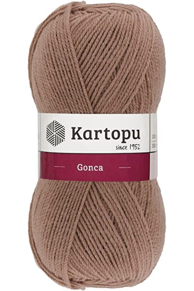 Generic خيط حياكة K885 Gonca، 100 جرام، طول 300 متر، لون القهوة مع الحليب