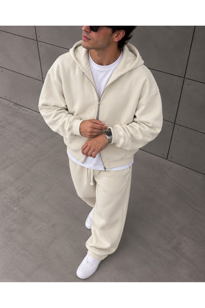 Zipper Bej Takım