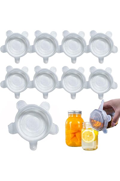 Generic مجموعة أغطية سيليكون قابلة للتمدد من تيريفي - 9 قطع - أغطية متينة وقا...