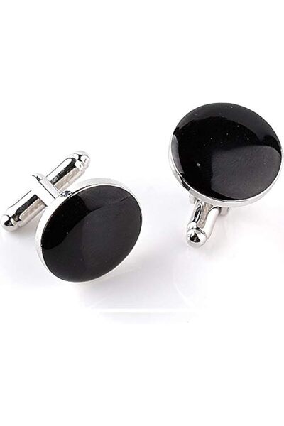 Generic SOLDOUT™ Men's Shirt Cufflinks Classic Enamel Cuff Links Black White ...
