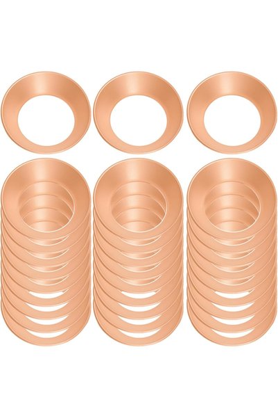 Generic 30Pcs Flare Gasket Assortment Kit, Fit for 1/4" Tube Size, 45 Degree ...