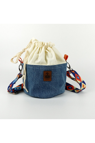 woodycord Handmade Bucket Denim Bag