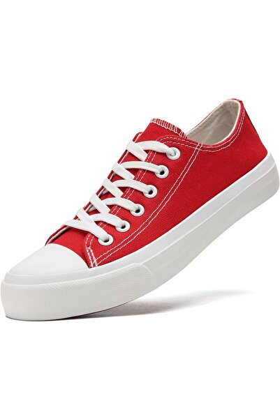 Generic Womens Canvas Shoes Low Top Sneakers Lace Up Canvas Shoes for Men Fas...