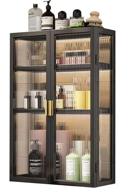 Generic Carbon Steel Bathroom Storage Cabinet Wall Mounted, 40cm Bathroom Wal...