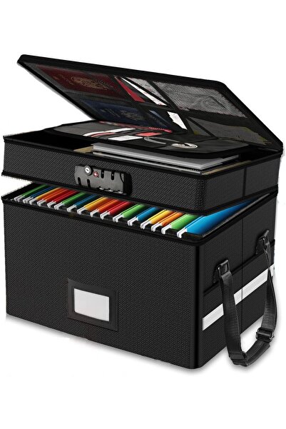 Generic Oasisgalore Document Storage Box منظم ملفات, 2 Layer Fireproof Waterp...