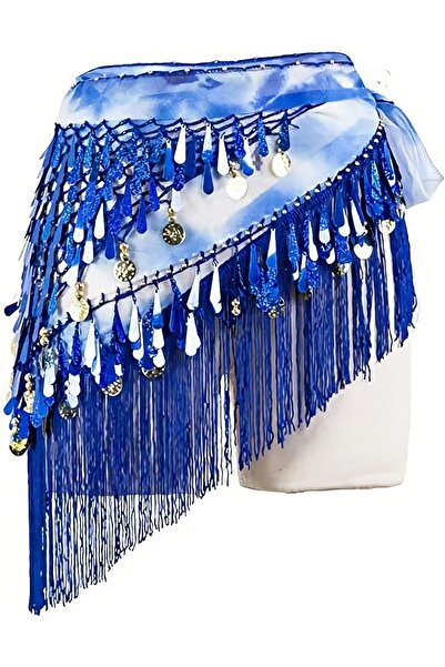 Generic Tassel Sequined Belly Dance Skirt, Bell Hip Scarf, Dance Performance ...