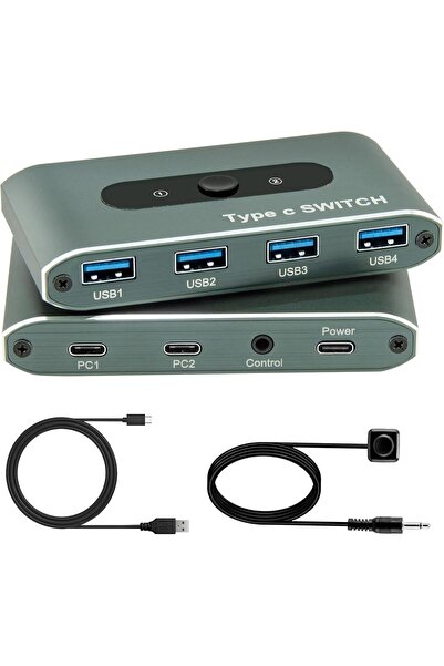 Generic USB 3.0 Switch, two computers share four USB devices with KVM switche...
