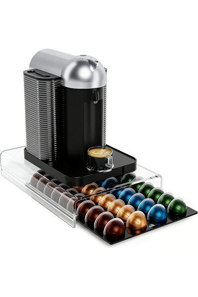 Generic Coffee Pod Holder Compatible with Nespresso Pods Vertuo Holder, 40 Po...