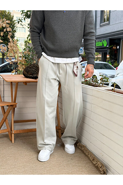 manch collection Modal Aksesuar Detaylı Çimalı Baggy Eşofman Gri 5137
