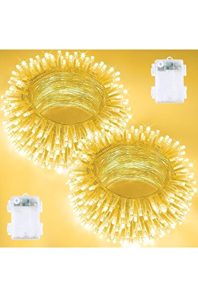 Generic 2 عبوة من أضواء زينة رمضان، إجمالي 66 قدمًا مع 160 مصباح LED على شكل ...