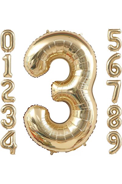 Generic Gold Number Balloon 40 Inch, 0-9 Number Balloons, 10 20 30 40 50 Numb...