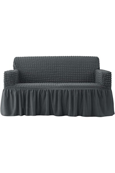 Generic Stretch Armchair Slipcover Easy Fitted Sofa Couch Cover with Skirt, D...
