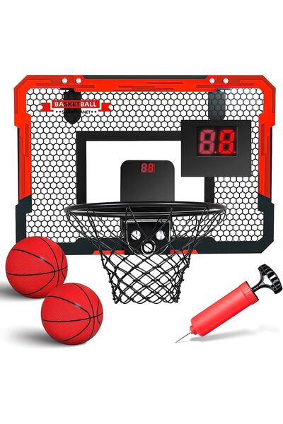 Generic Indoor Basketball Hoop for Kids Adults, Automatic Scoring Basketball ...