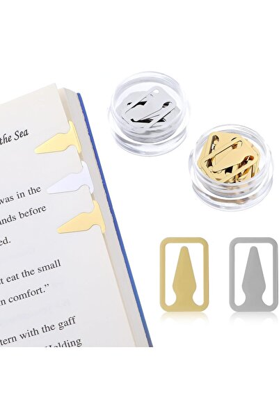 Generic علامات كتب على شكل سهم، علامات كتب صغيرة رفيعة من الفولاذ المقاوم للص...