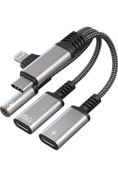 Generic USB C Splitter and Audio Adapter 3 in 1 for Charging Data and Music, ...