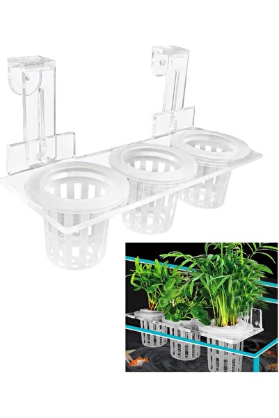 Generic Aquarium Plant Holder, Acrylic Hanging Aquatic Plant Holder, Adjustab...