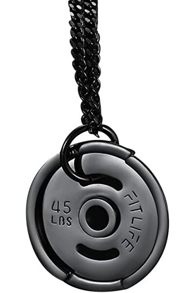Generic Workout Necklace For Men – Weight Plate Necklace – Dumbbell Necklace ...