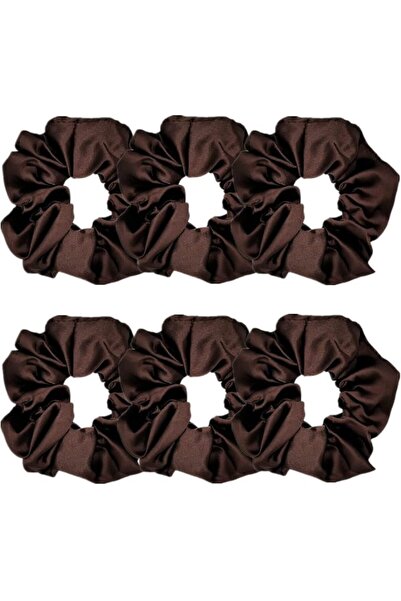 Sufermoe 6 Pcs Satin Silk Hair Scrunchies, Soft Hair Ties, Fashion Bands, Bow...