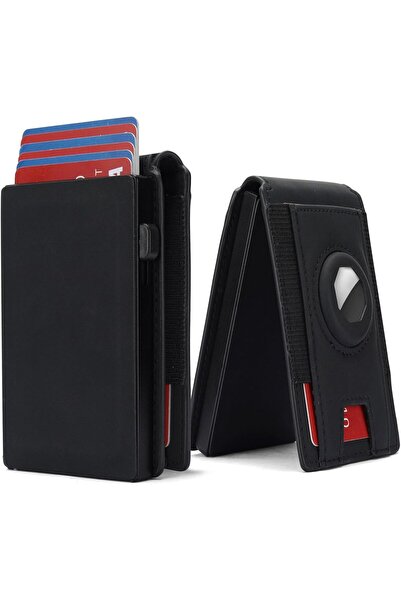 Generic Wallet with Airtag Holder, Airtag Wallet RFID Blocking Wallet with Po...