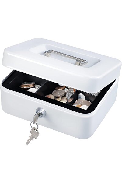 Generic Cash Box with Combination Lock, Metal Cash Box with Money Tray, 7.87"...