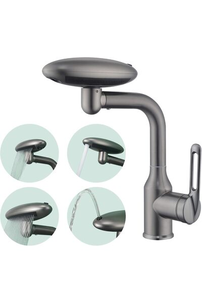 Generic Kitchen Tap,Kitchen Sink Mixer Tap,Waterfall Bathroom Sink Faucet,4 M...