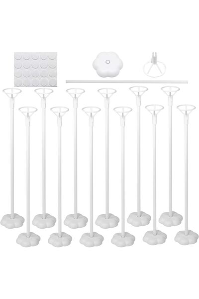 Generic Balloon Stand Kit, Table Balloon Holders Base Support Holder Balloon ...