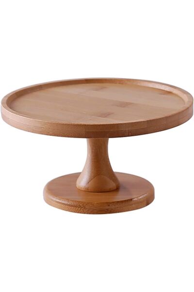 Generic Cake Stand，Dessert Stands，Cake Stand with Dome Lid, Acacia Wood Cake ...