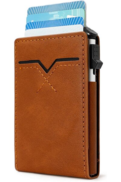 Generic Men’s Slim Wallet with RFID Protection and Magnetic Card Holder – Sma...