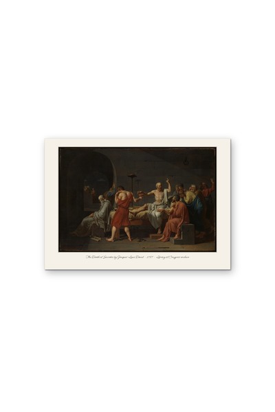 OEM Poster Carton 250g A4 Moartea lui Socrate de Jacques-Louis David, Arta Cl...