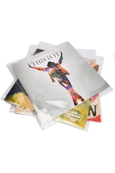 Generic Clear Plastic Protective, LP Outer Sleeves Vinyl Record Sleeves Album...
