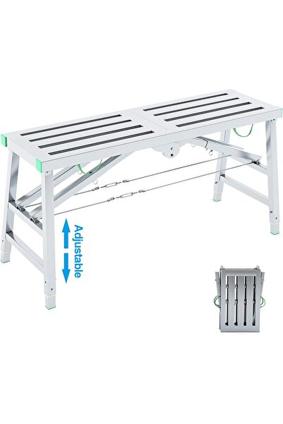 Generic Portable Scaffolding Folding Work Platform Bench Multipurpose Step La...