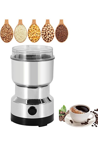 Generic مطحنة توابل، مطحنة حبوب قهوة كهربائية قوية بقوة 150 واط مع 4 شفرات، س...