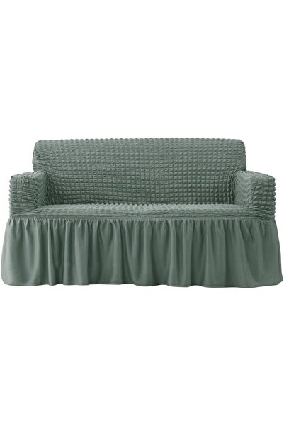 Generic Stretch Armchair Slipcover Easy Fitted Sofa Couch Cover with Skirt, D...