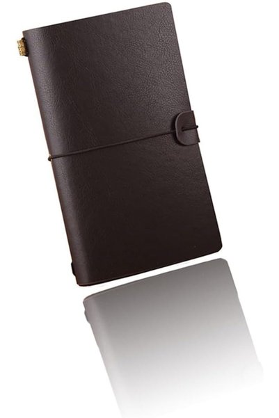 Generic Travel Journal Notebook in Genuine Leather - Vintage Style Diary with...