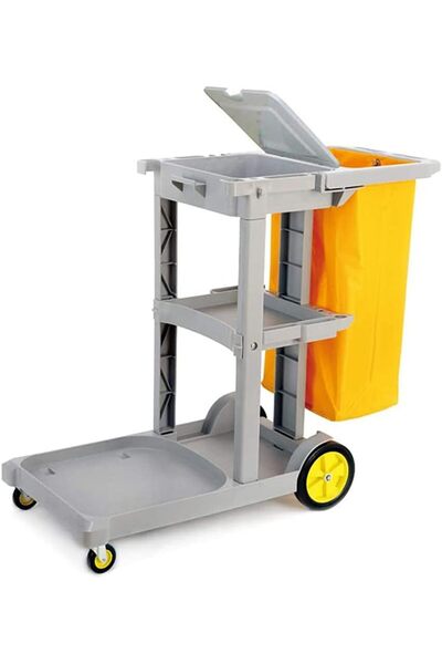 Generic عربة تنظيف منزلية من ZYTSHOP مع غطاء وحقيبة فينيل قابلة للفصل، عربة ت...