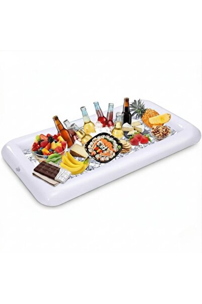 Generic Inflatable Serving Bar with Drain Plug – Large Salad Ice Tray Cooler ...
