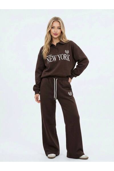 Goddy New York Classic 3 Threaded Embroidered Tracksuit Set