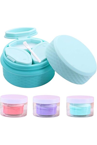 Parlberd 3 in 1 Travel Toiletry Containers, Refillable Silicone Pods for Sham...