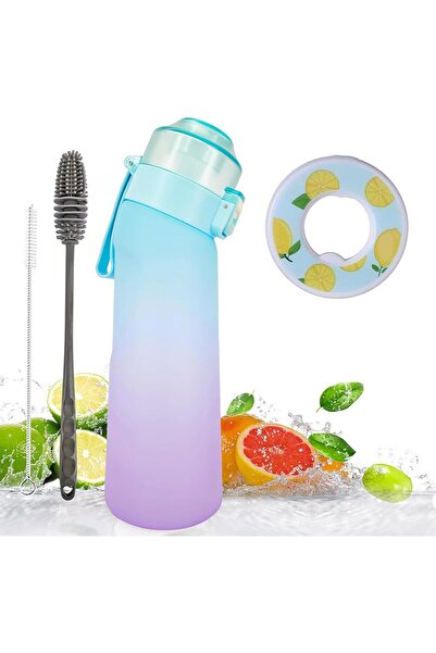 Generic زجاجة مياه رياضية سعة 650 مل، زجاجة مياه Air Up خالية من مادة BPA، كو...