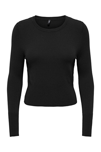 ONLY Onlkattıe Ls O-Neck Knt Black Women's Sweater 15378330